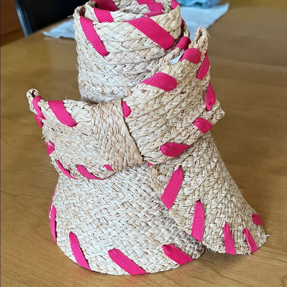 Jonathan Adler Travel Sun Hat with Pink Accents